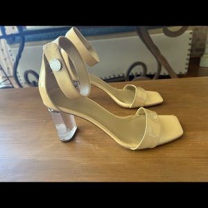 Kendal + Kylie Nude Acrylic Heels 7